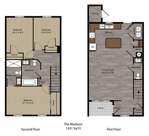 1733 Bellmeadow Drive 1-3 Beds Apartment, Townhouse for Rent - Photo Gallery 30
